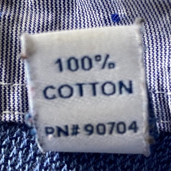 Ryan Seacrest Men's Gray w/ Blue Dots Long Sleeve Shirt. Sz: 17 - 34/35 - Picture 8 of 10